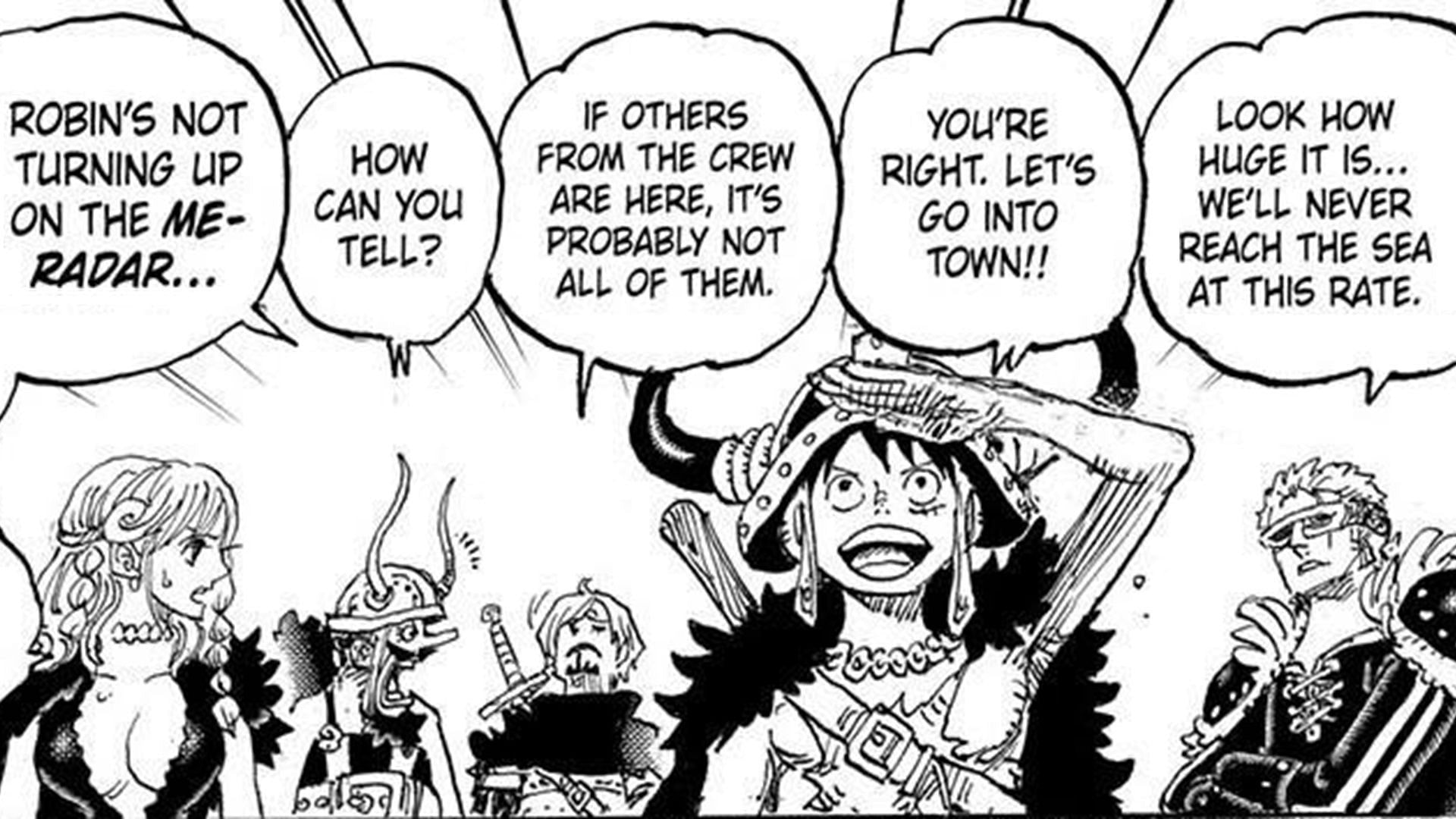 The Straw Hats in Elbaf (Image via Shueisha)