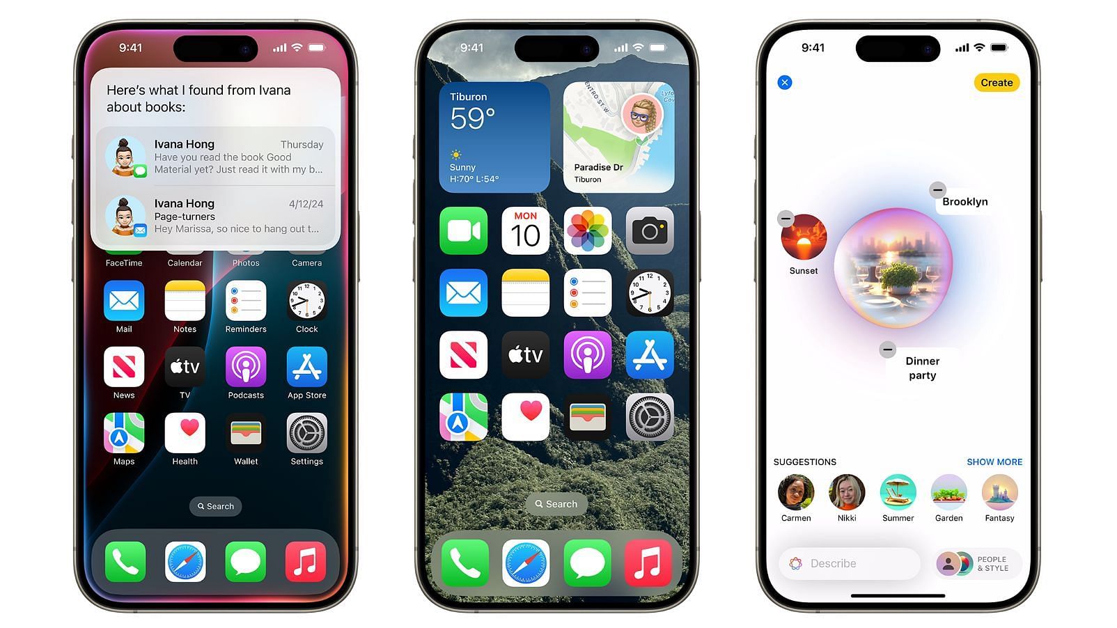 iOS 18&#039;s many new features (Image via Apple)