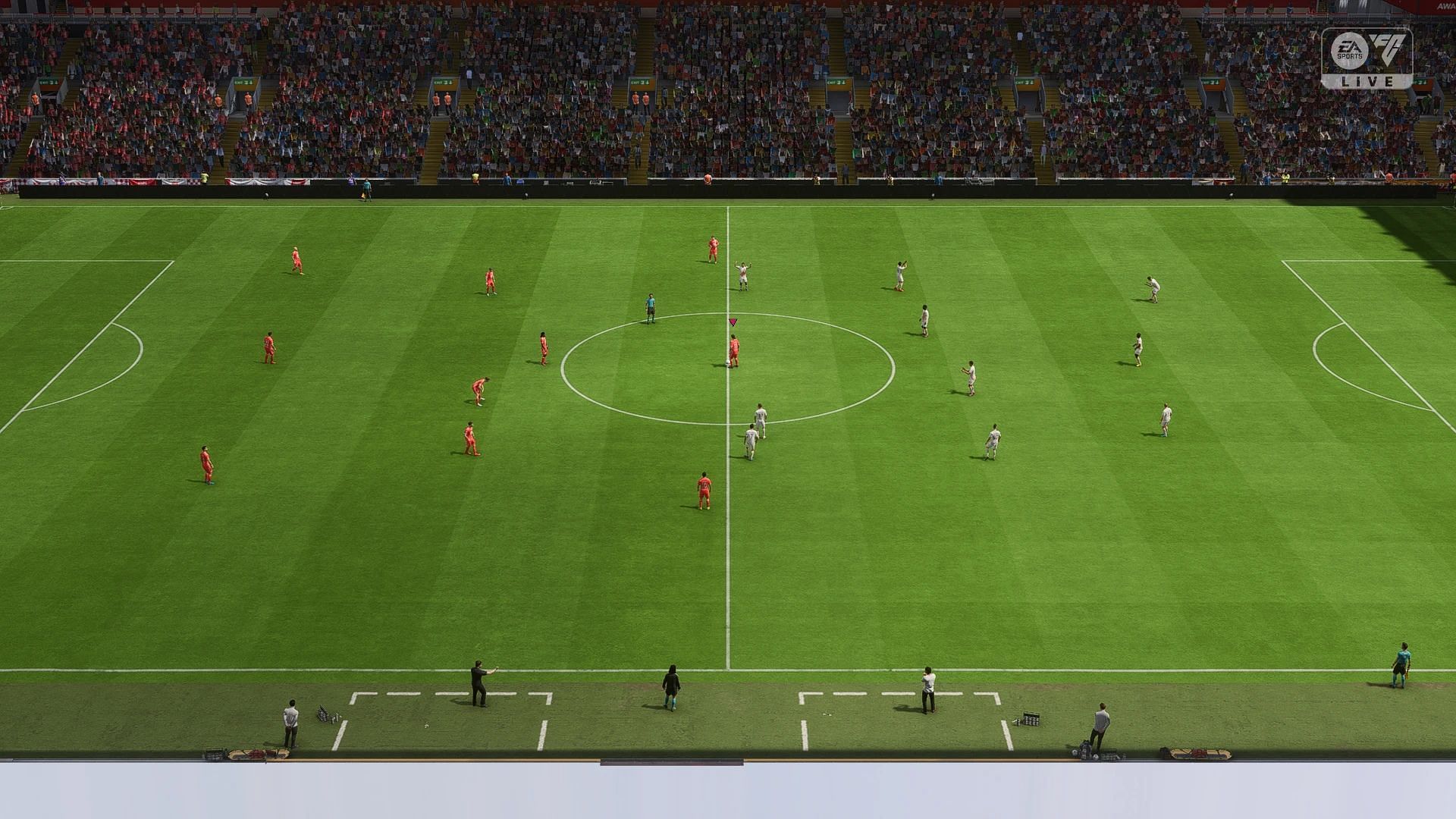 In-game FOV with the mod installed (Image via EA Sports || Nexus Mods/@Rippner10)