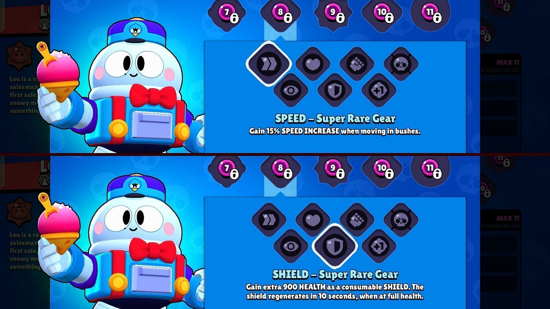 Shield Gear and Speed Gear (Image via Supercell)