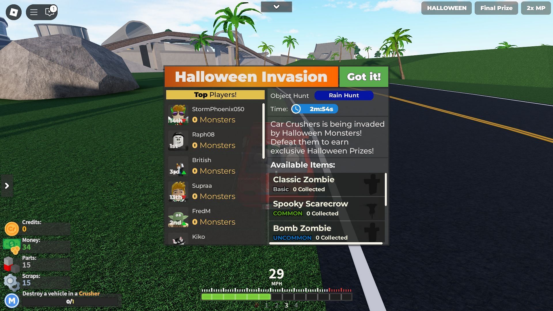 You must wait for the Halloween Invasion to start (Image via Roblox)