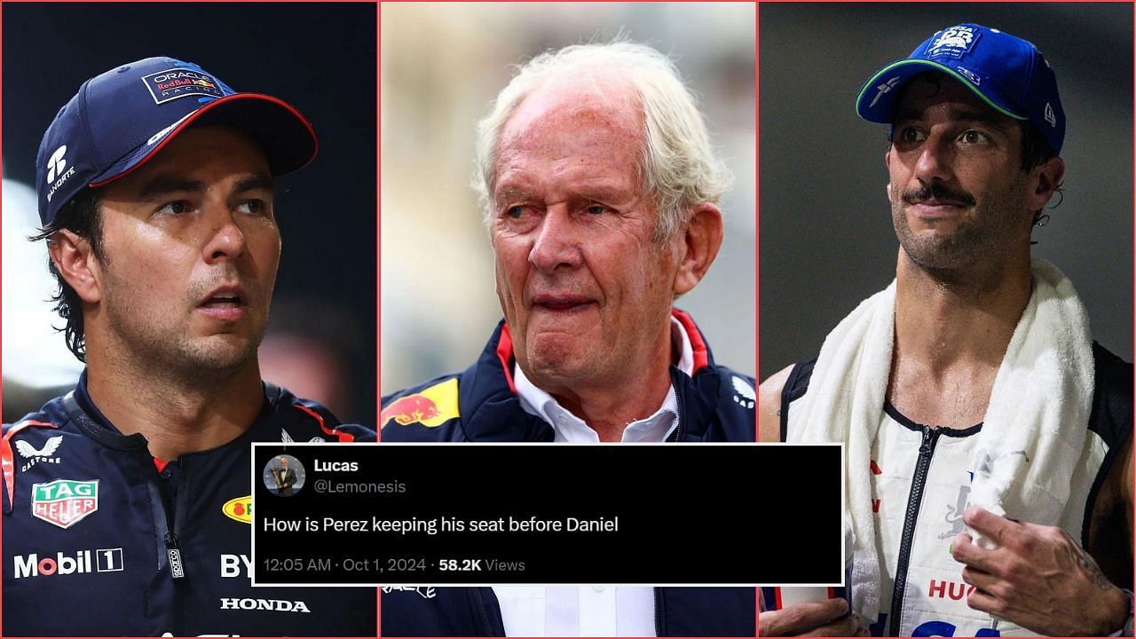 &quot;How is Sergio Perez keeping his seat before Daniel Ricciardo?&quot;: Fans react to Red Bull boss claiming Marko wanted to fire the Aussie after Barcelona