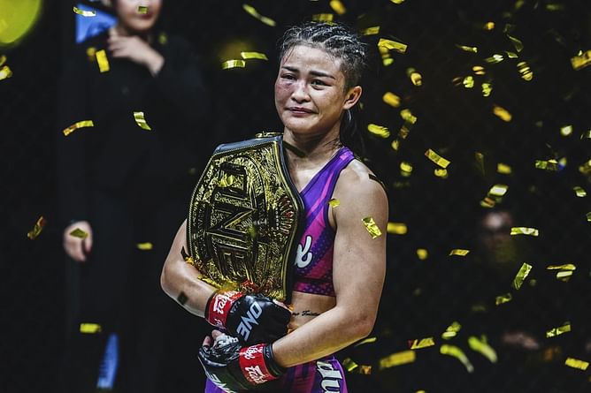 “I still want one” - Atomweight MMA queen Stamp says kickboxing and Muay Thai gold remains on her radar