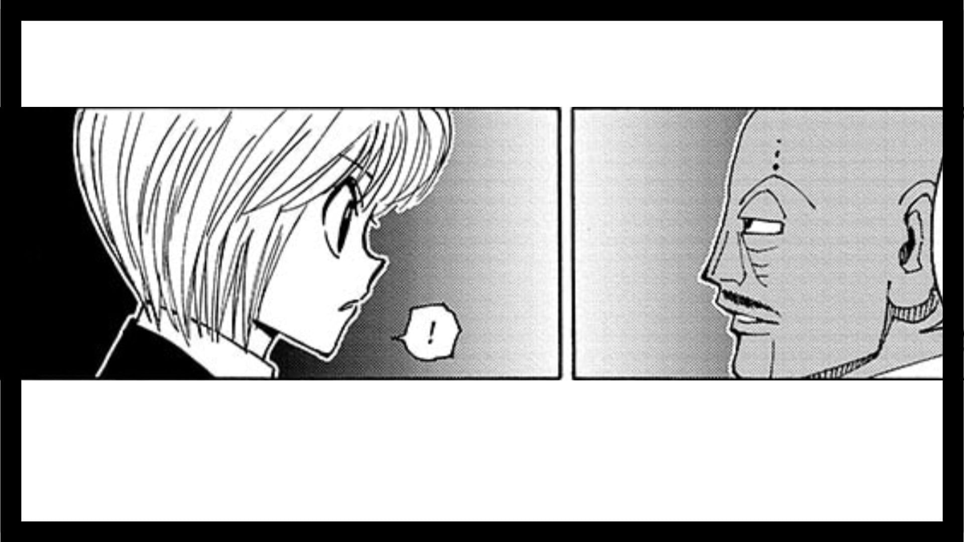 Kurapika and Zhang Lei as seen in Hunter x Hunter chapter 404 (Image via Shueisha)