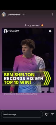 Ben Shelton s Sister Emma Proudly Cheers American On As He Achieves Ben Shelton s Sister Emma Proudly Cheers American On As He Achieves