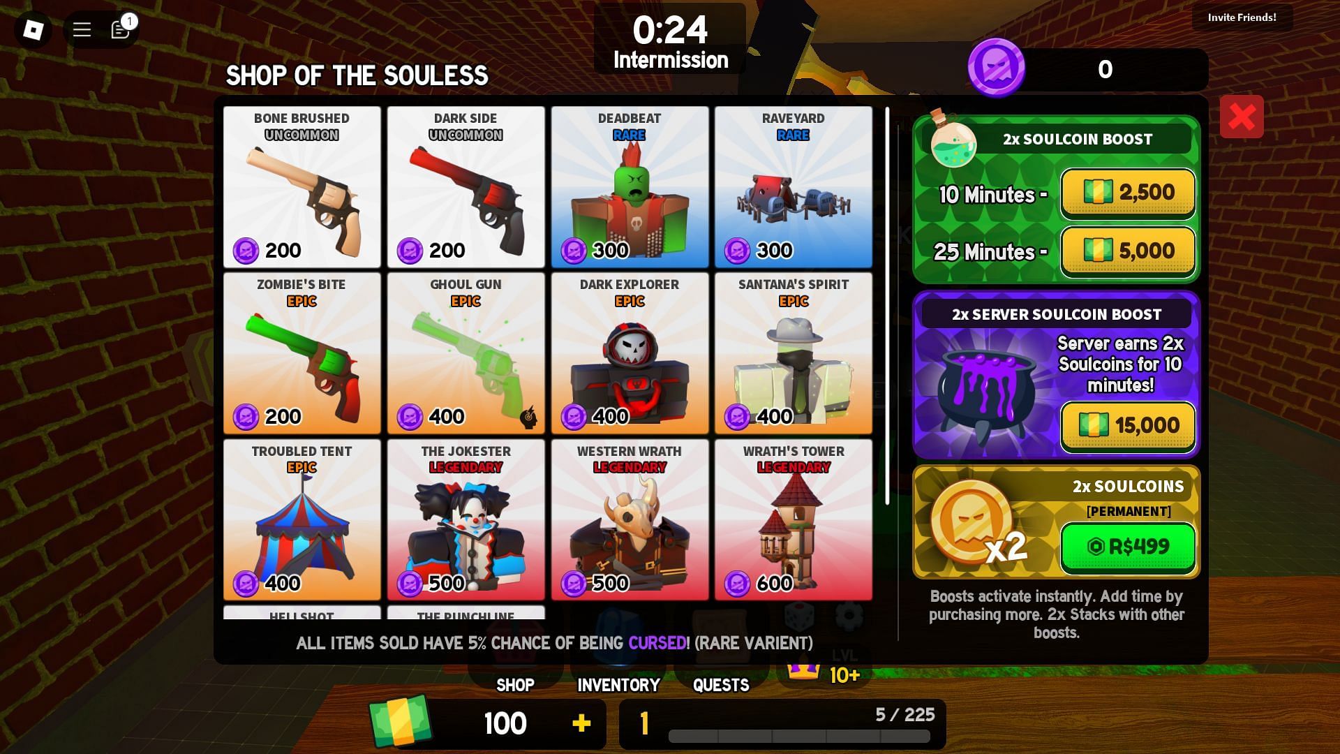 The Shop of the Soulless (Image via Roblox)