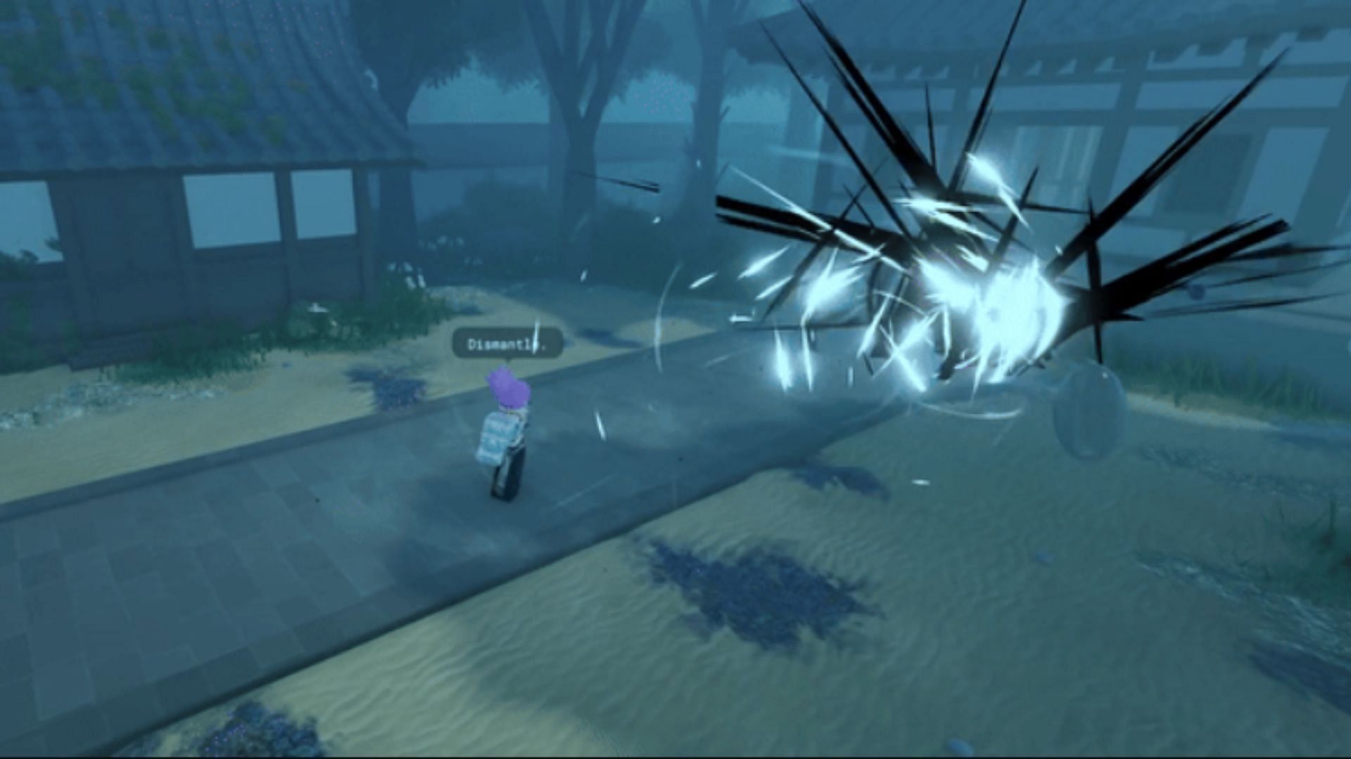 Dismantle move in Shrine Cursed Technique (Image via Roblox)