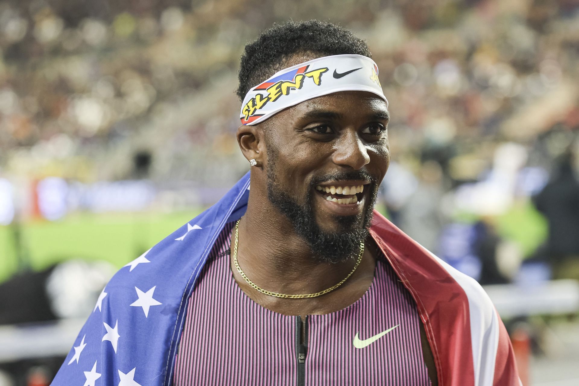 Kenny Bednarek at the Wanda Diamond League 2024 Final - Allianz Memorial Van Damme Brussels - Source: Getty