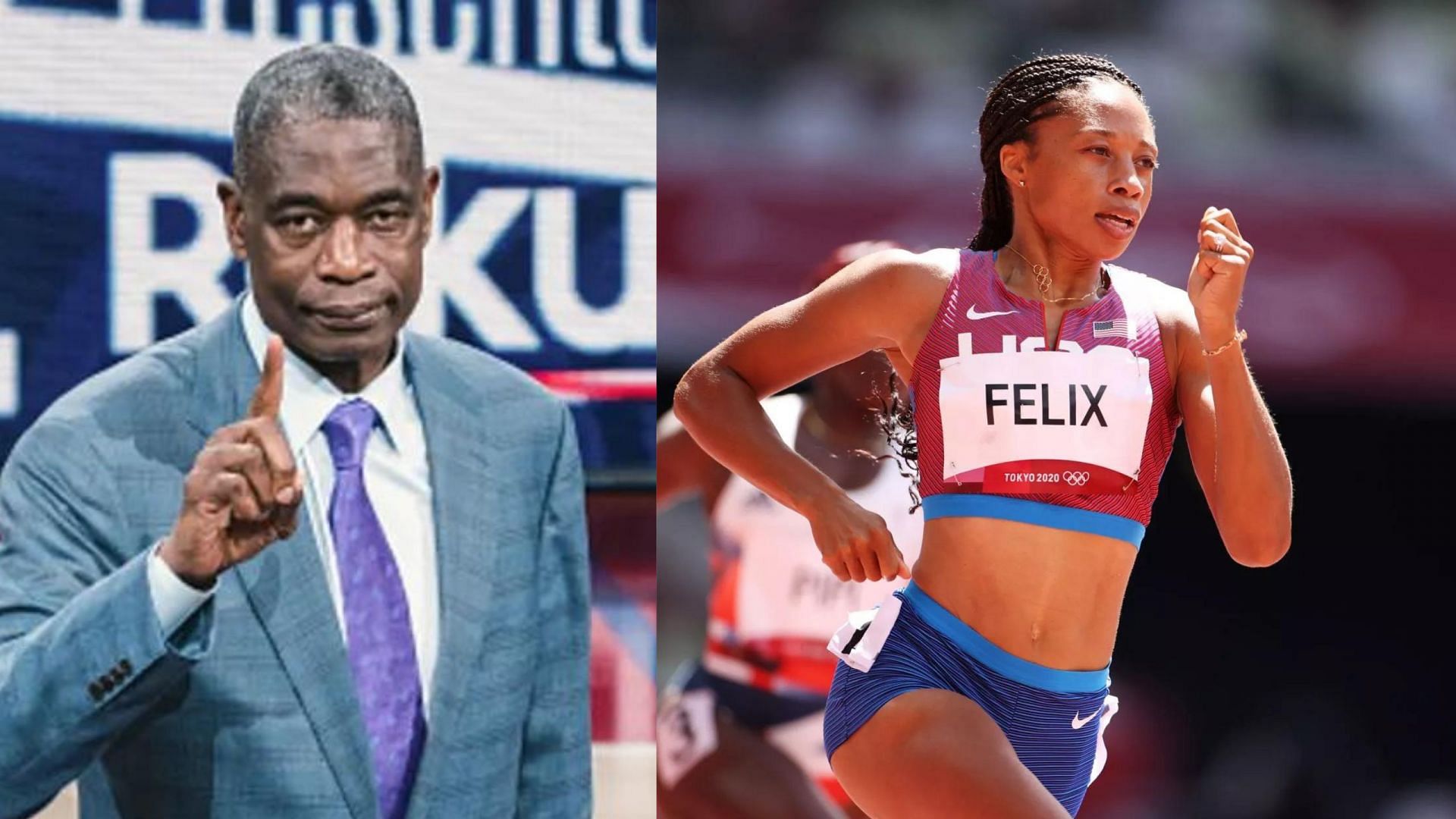 Allyson Felix pays tribute to NBA sensation Dikembe Mutombo [Image Source: Getty]