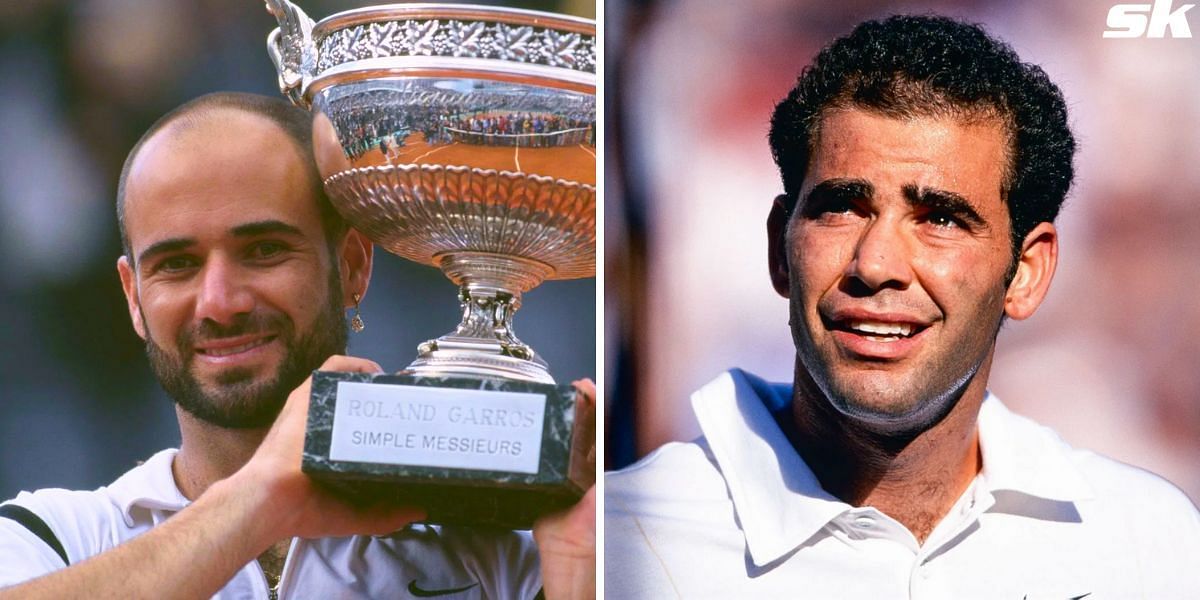 Andre Agassi (L) and Pete Sampras (R) (Image Source: Getty)