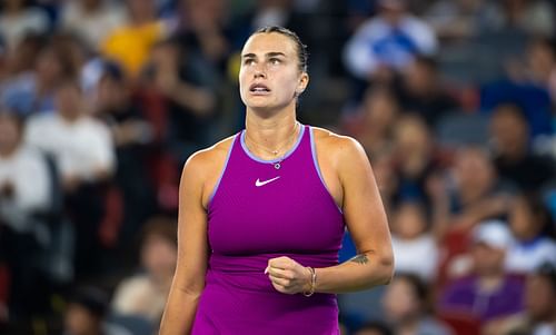 Aryna Sabalenka at the Wuhan Open 2024. (Photo: Getty)