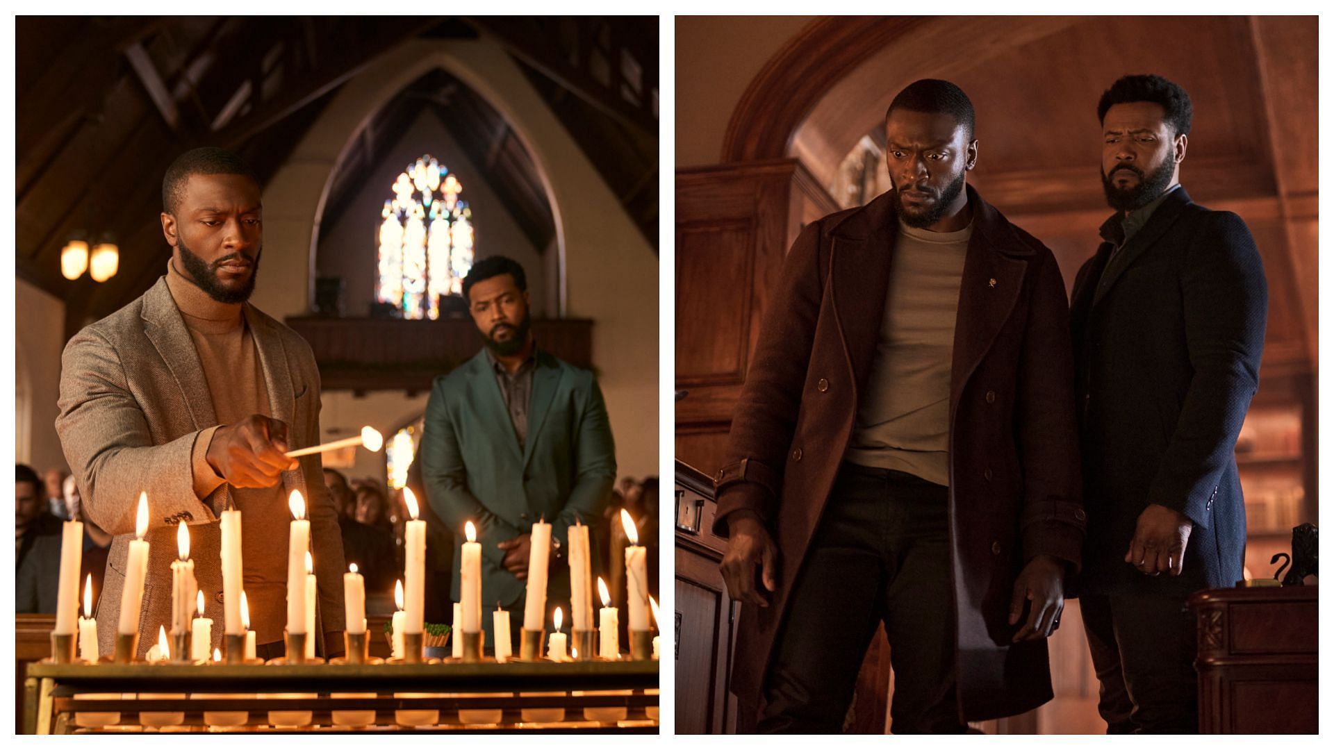 Aldis Hodge and Isaiah Mustafa (Images provided by Prime Video)