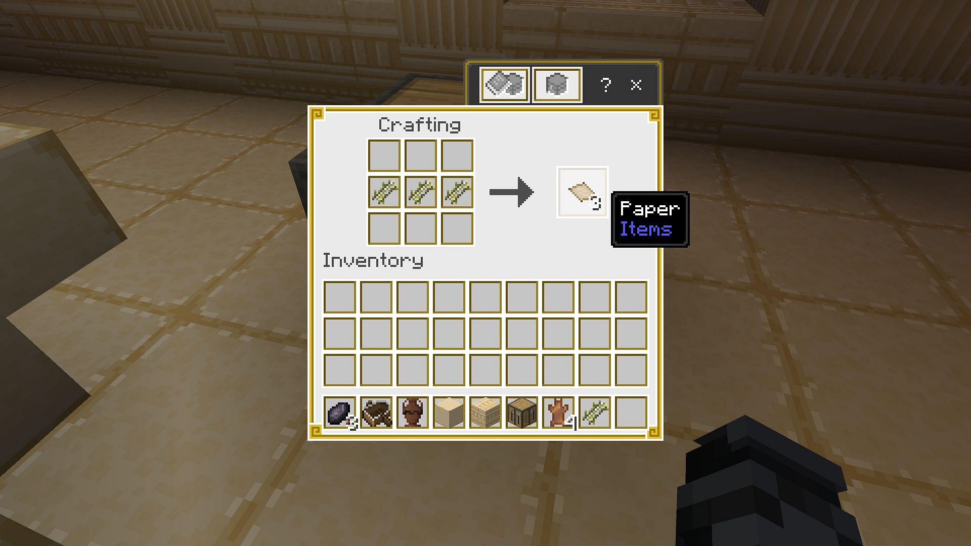 You can craft paper using sugar canes (Image via Mojang Studios)