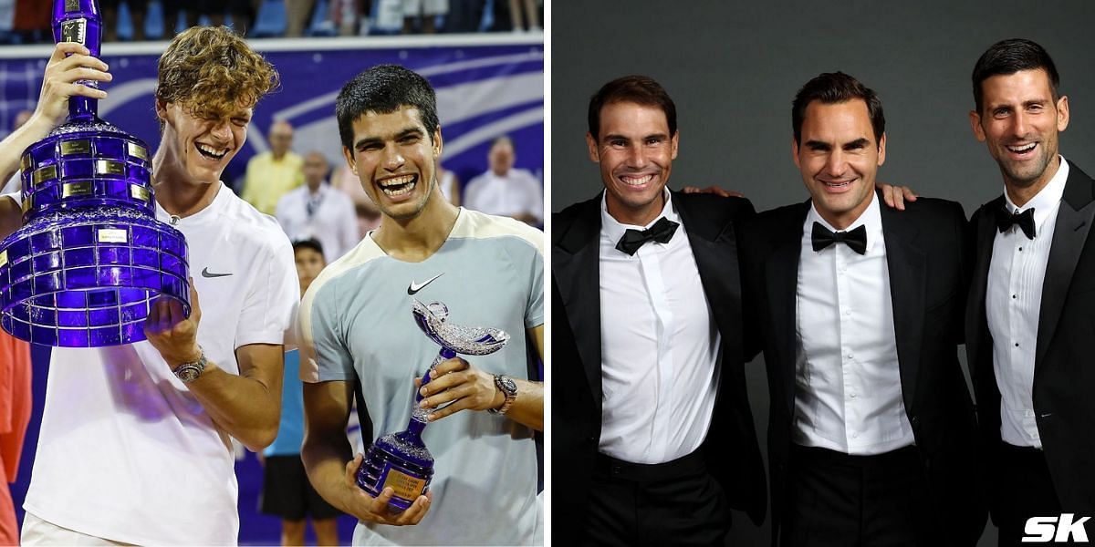 Carlos Alcaraz, Jannik Sinner better than Roger Federer, Rafael Nadal, Novak Djokovic at their primes? (Source: Getty)