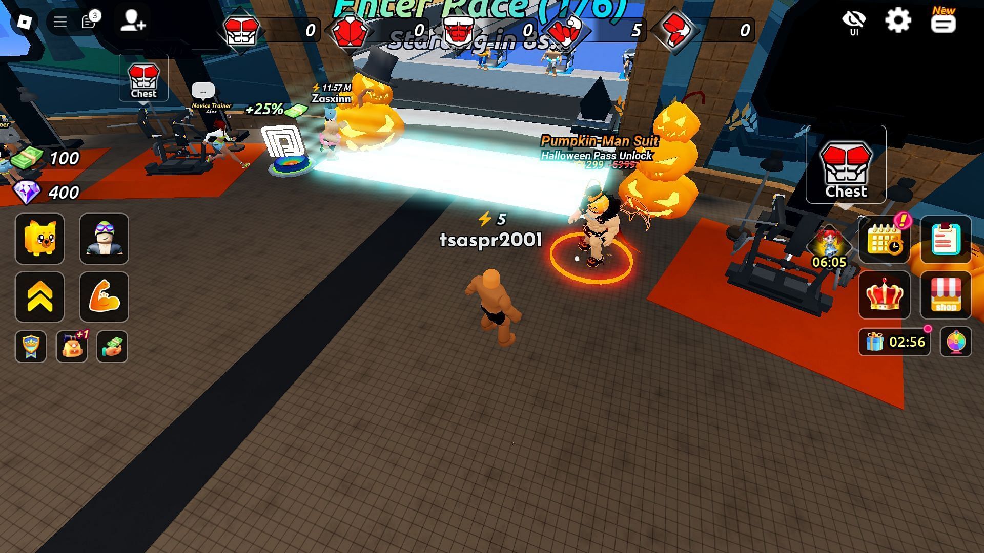 Unlock the Pumpkin-Man Suit from the Halloween Pass (Image via Roblox)