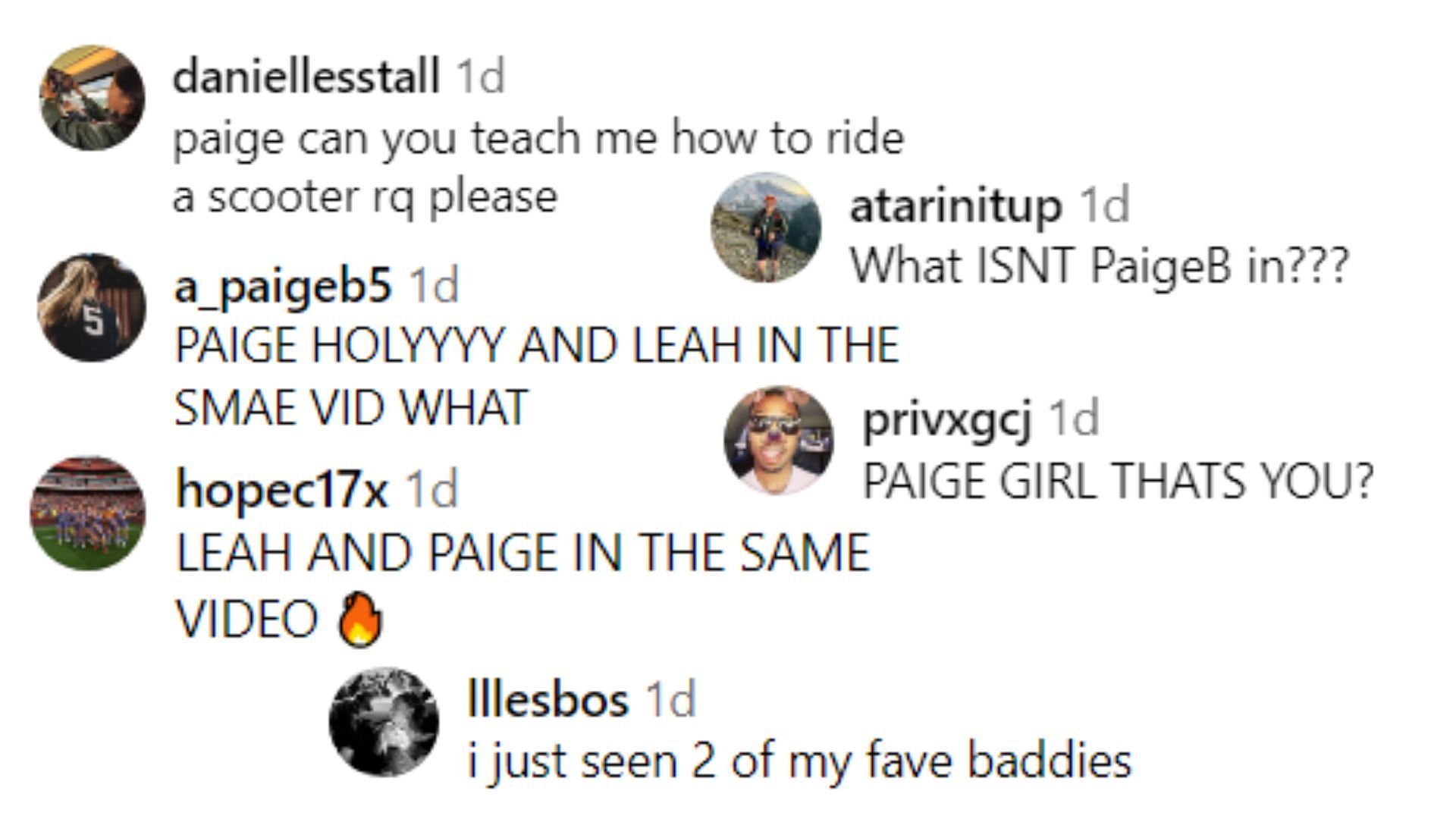 Fans&#039; comment on Paige Bueckers&#039; collaboration video with Nike