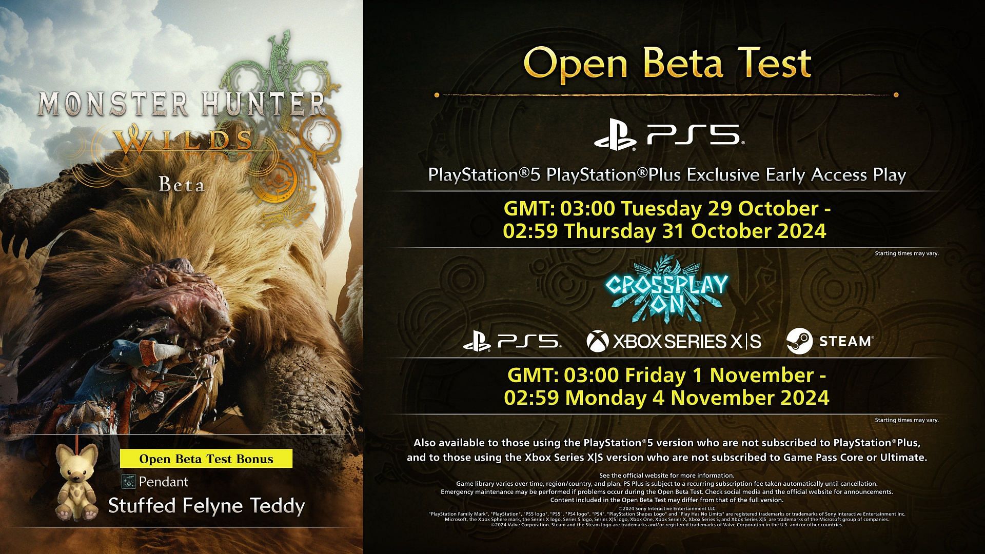 The Open Beta specifications (Image via Capcom)