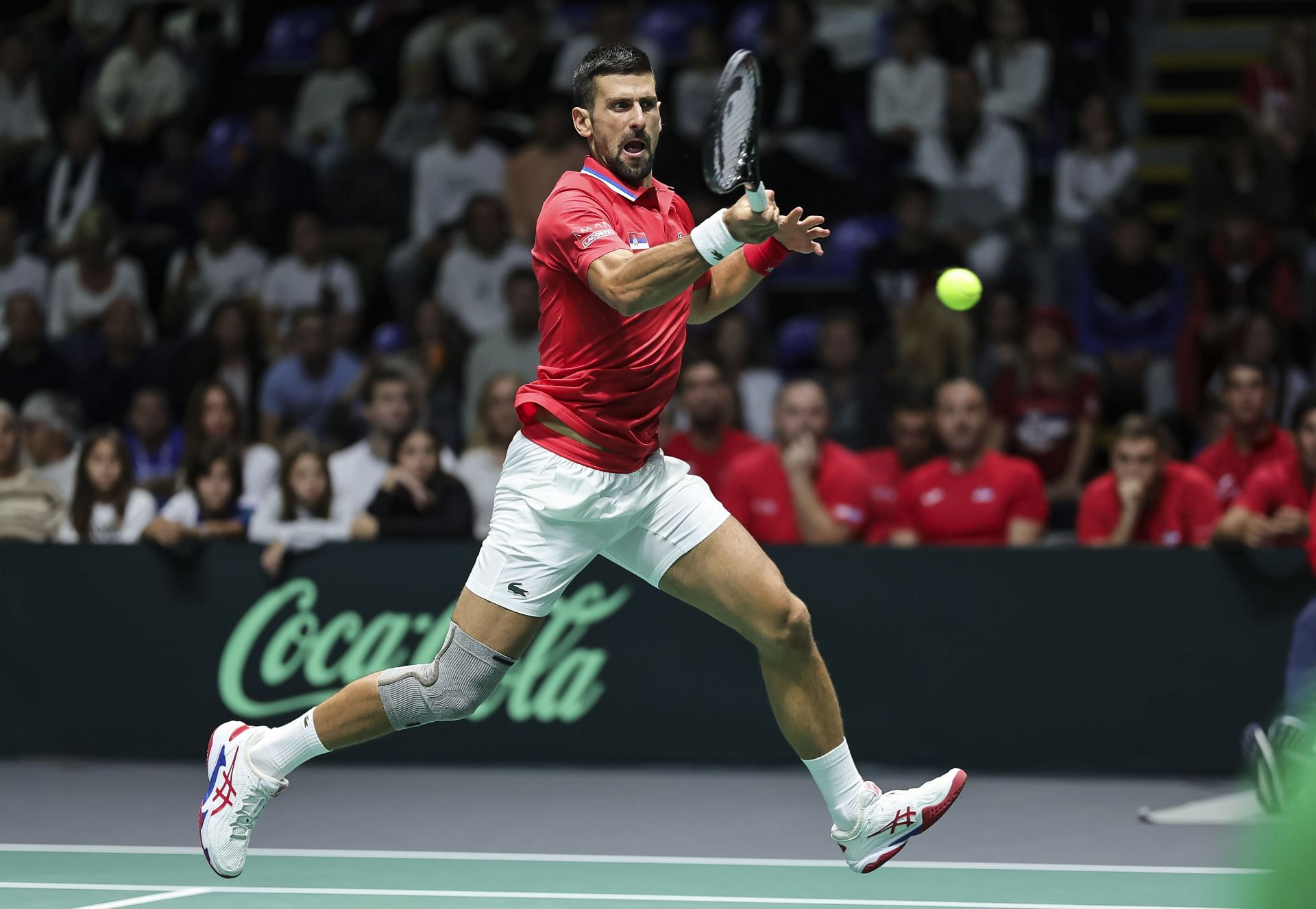 Novak Djokovic in action at the 2024 Davis Cup Finals (Picture: Getty)