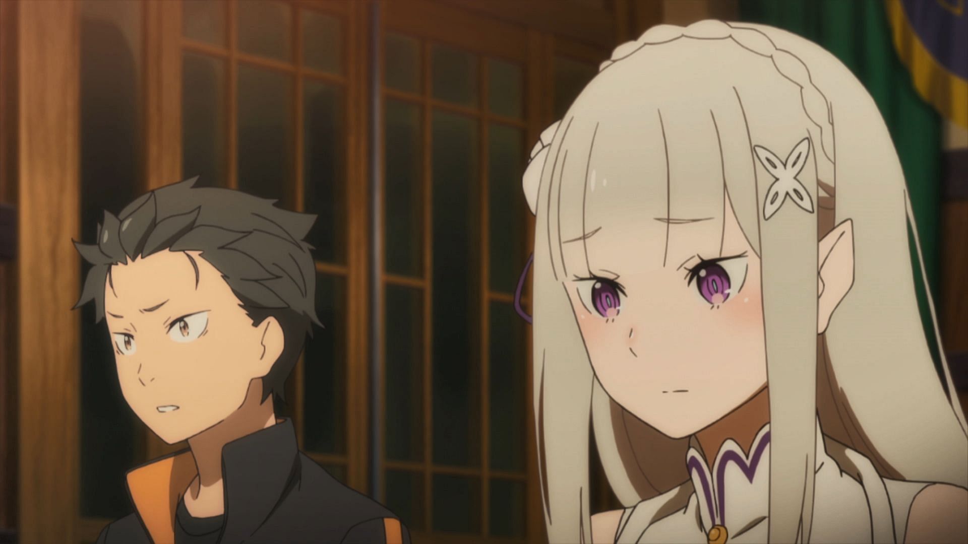 Re:ZERO season 3 episode 1: Subaru and Emilia