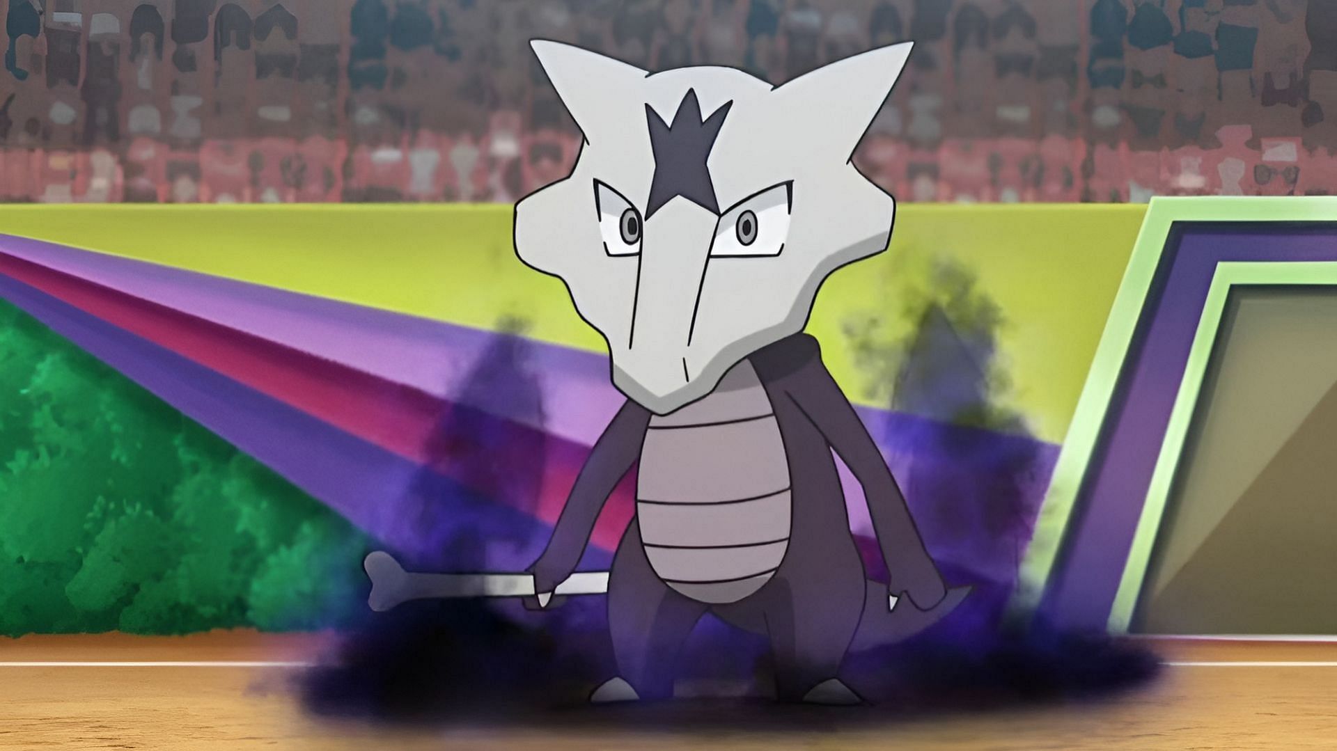 Alolan Marowak in the anime (Image via The Pokemon Company) 