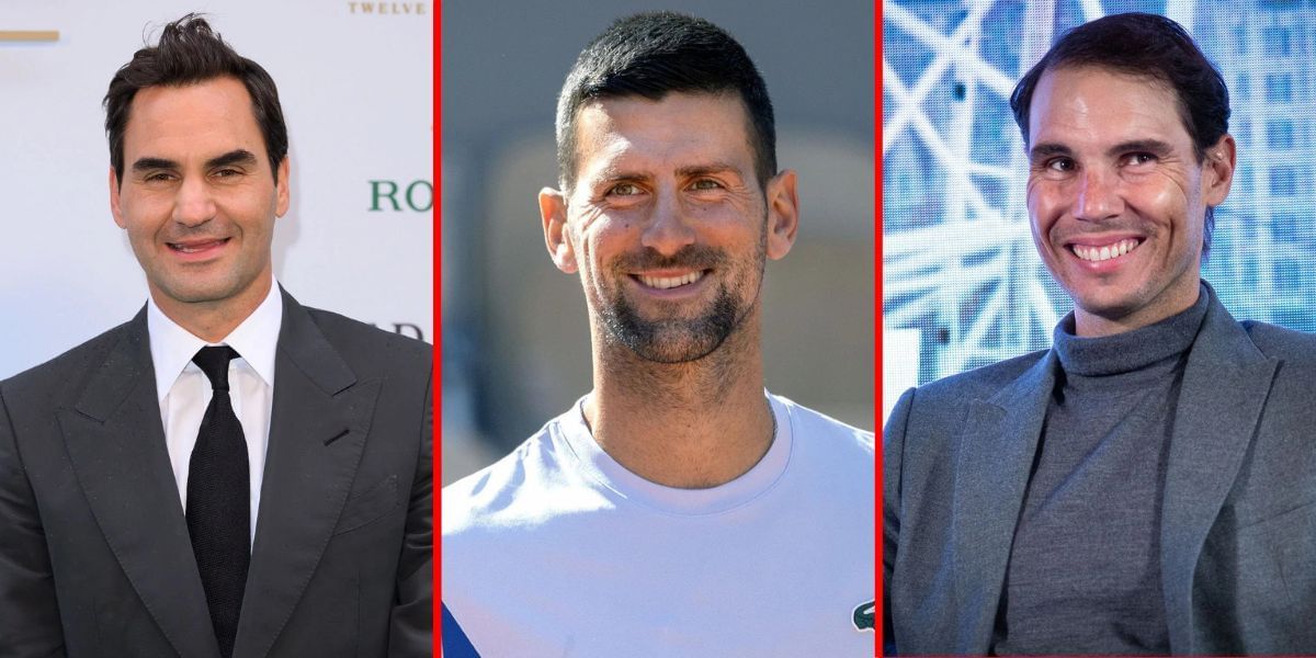 Roger Federer (L) Novak Djokovic (M) Rafael Nadal (R). (Source: GETTY)