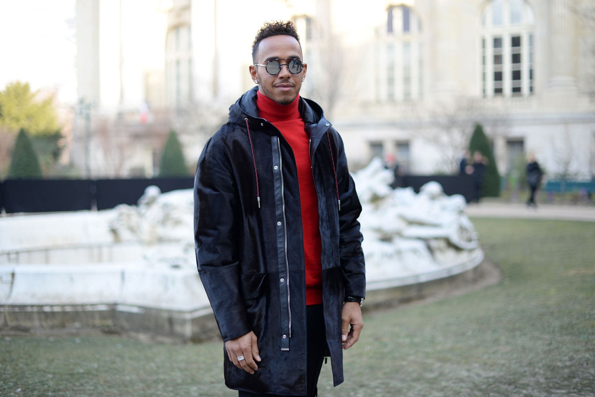 Lewis Hamilton attends the Dior Homme Menswear Fall/Winter 2017-2018 Source: Getty Images