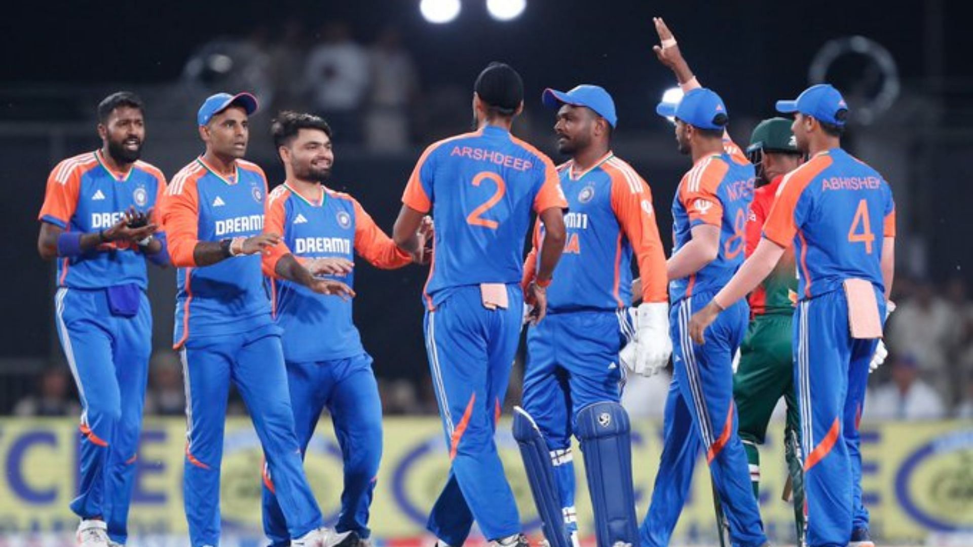 Indian team secured a dominating victory in 1st T20I (Image by BCCI on X)