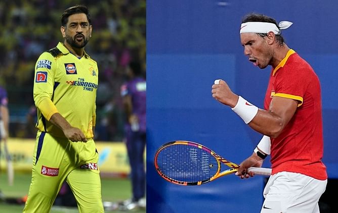 "He never throws in the towel" - When MS Dhoni expressed his admiration for Rafael Nadal