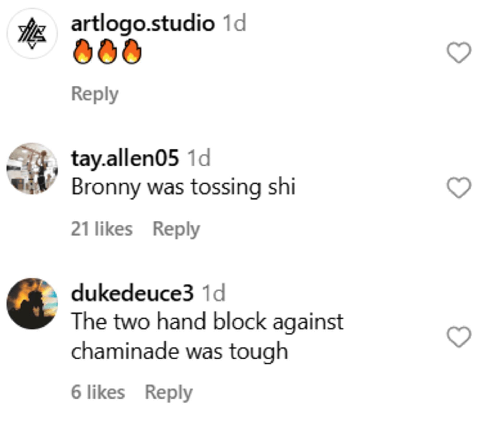 Fans react to Bronny and Bryce James&#039; defensive stops (Source: Instagram/slam_hs)