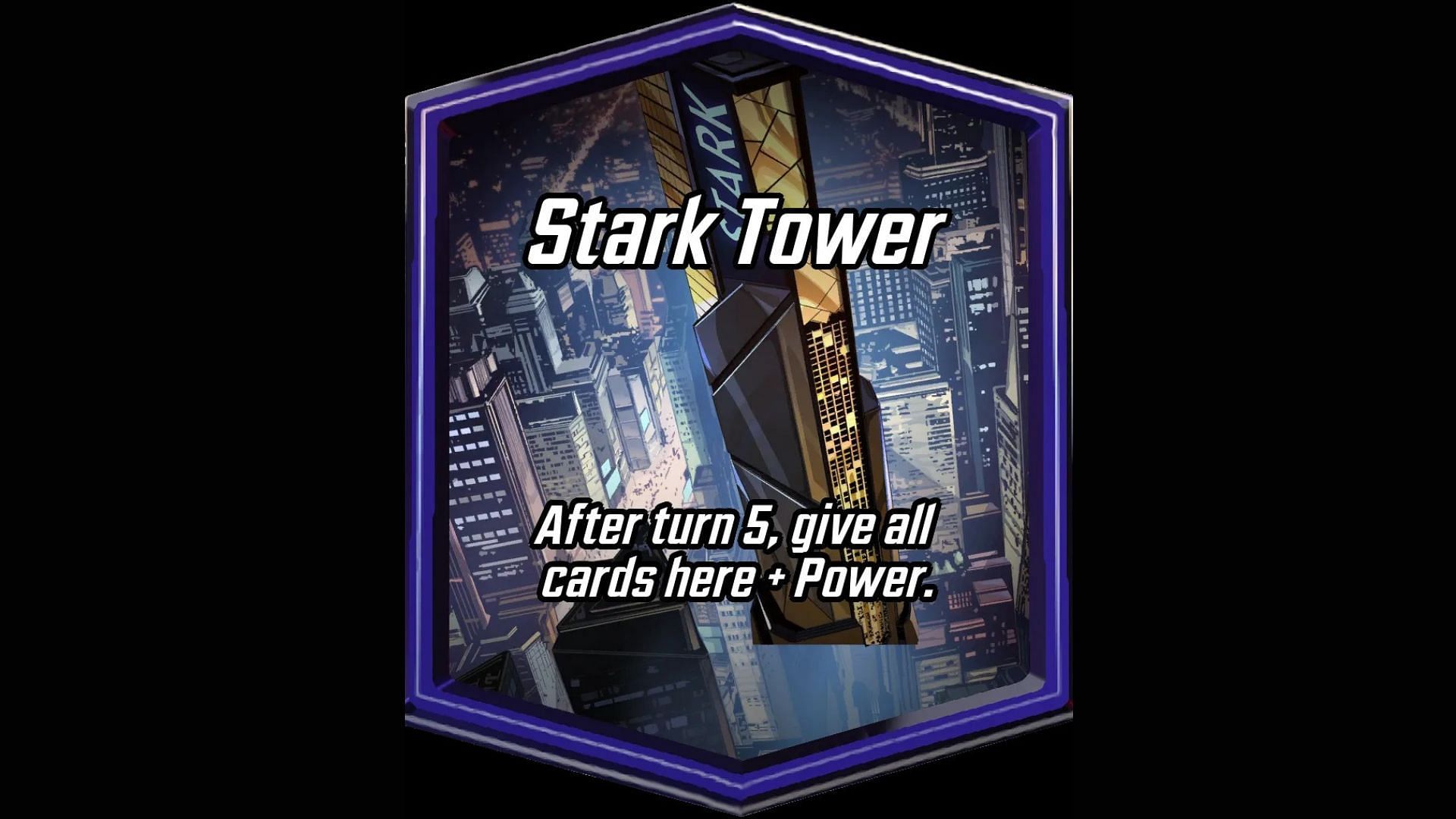 Stark Tower is one of the best Marvel Snap locations, as it is a reward for aggressive play and a penalty for not spending early on this location (Image via Nuverse)