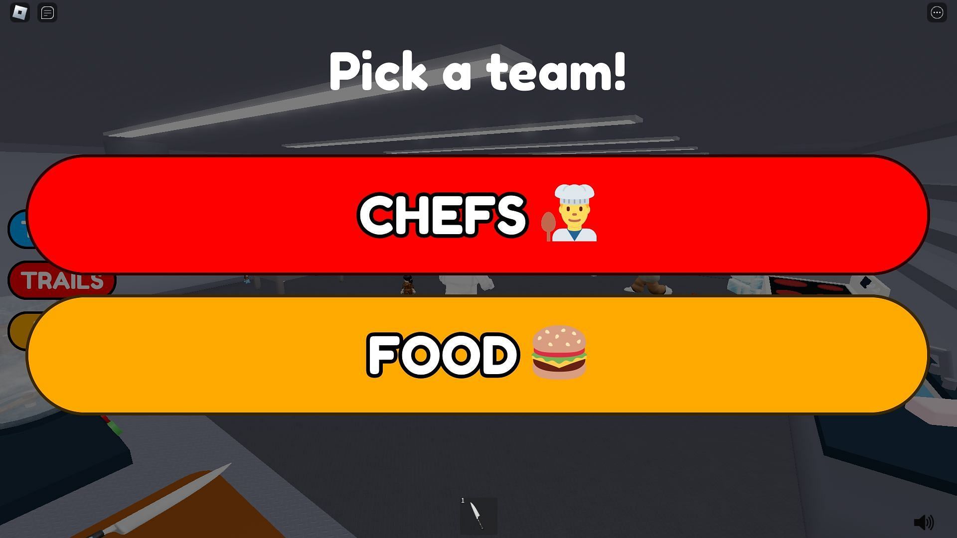 Choosing a team (Image via Roblox)