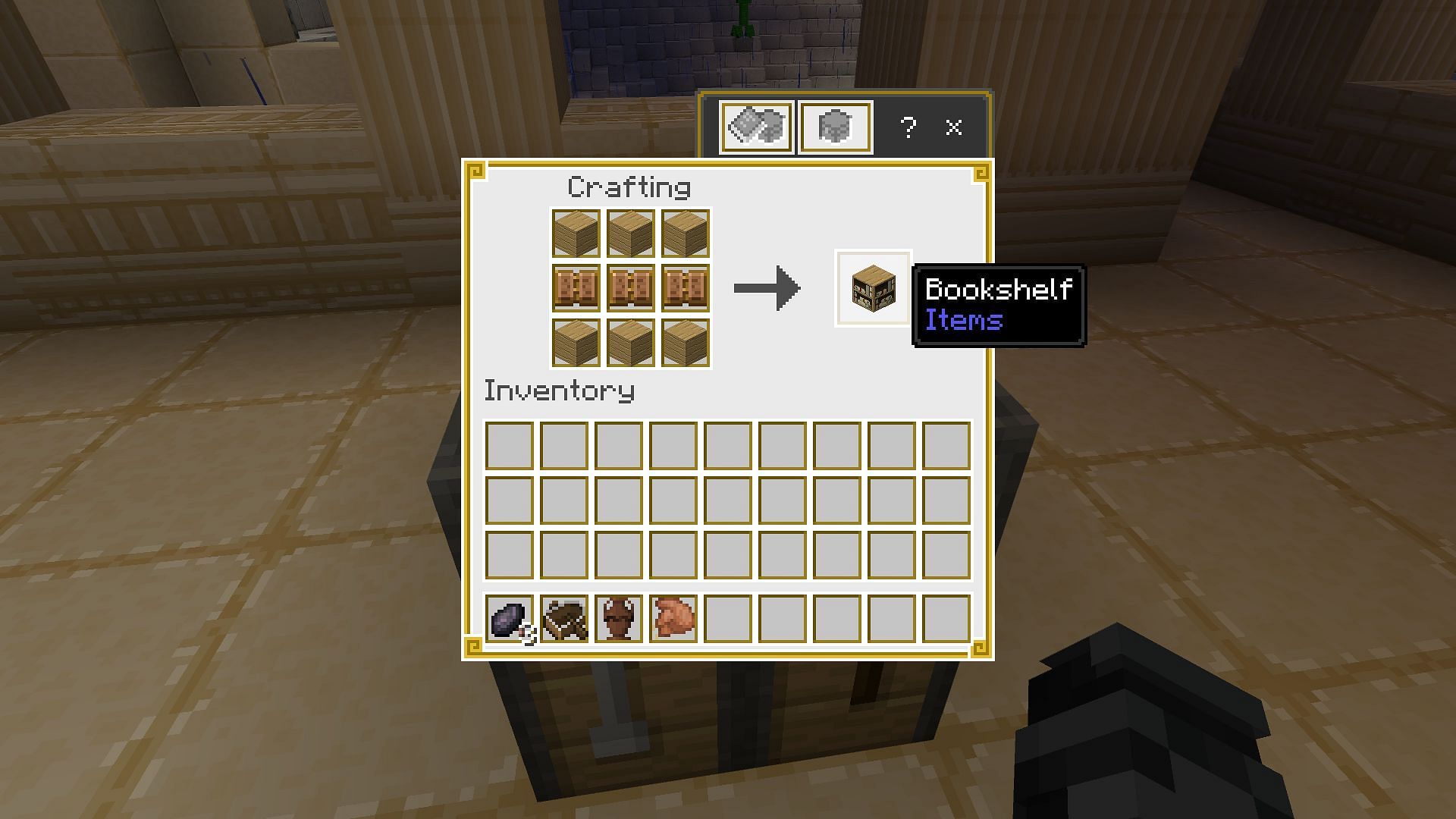 Bookshelves can help buff your enchantments (Image via Mojang Studios)