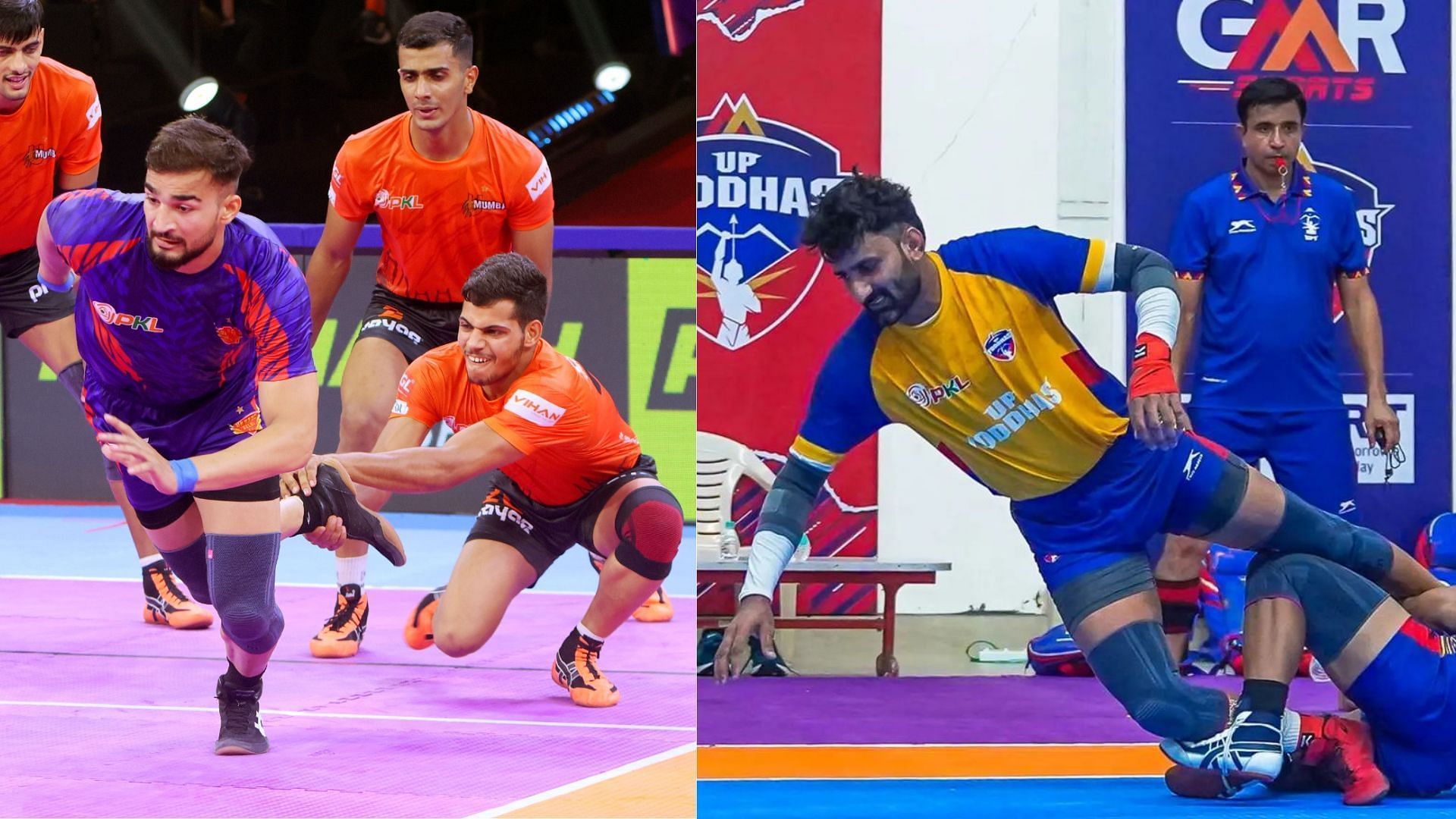 Pro Kabaddi 2024, UP Yoddhas vs Dabang Delhi KC: Preview, probable starting 7s, prediction, and live-streaming details (Images via PKL and UP Yoddhas)