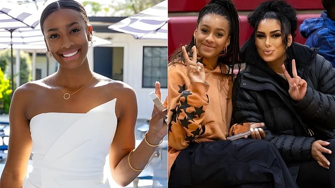Gilbert Arenas' ex Laura Govan proudly cheers daughter Izela Arenas during 3-point contest