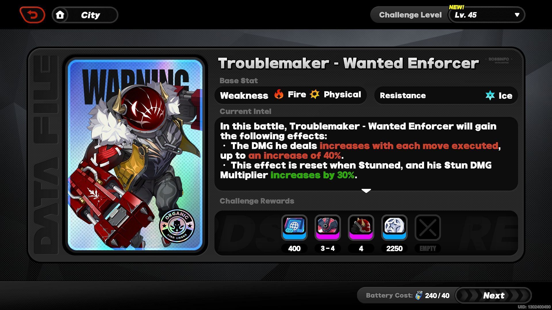 Troublemaker- Wanted Enforcer (Image via HoYoverse)