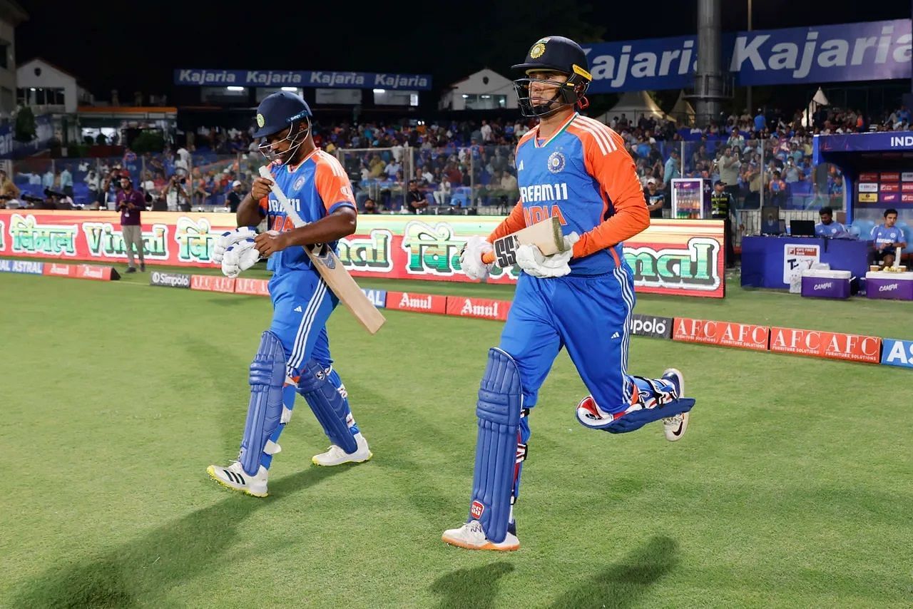 Sanju Samson and Abhishek Sharma were dismissed cheaply in the second T20I against Bangladesh. [P/C: BCCI]