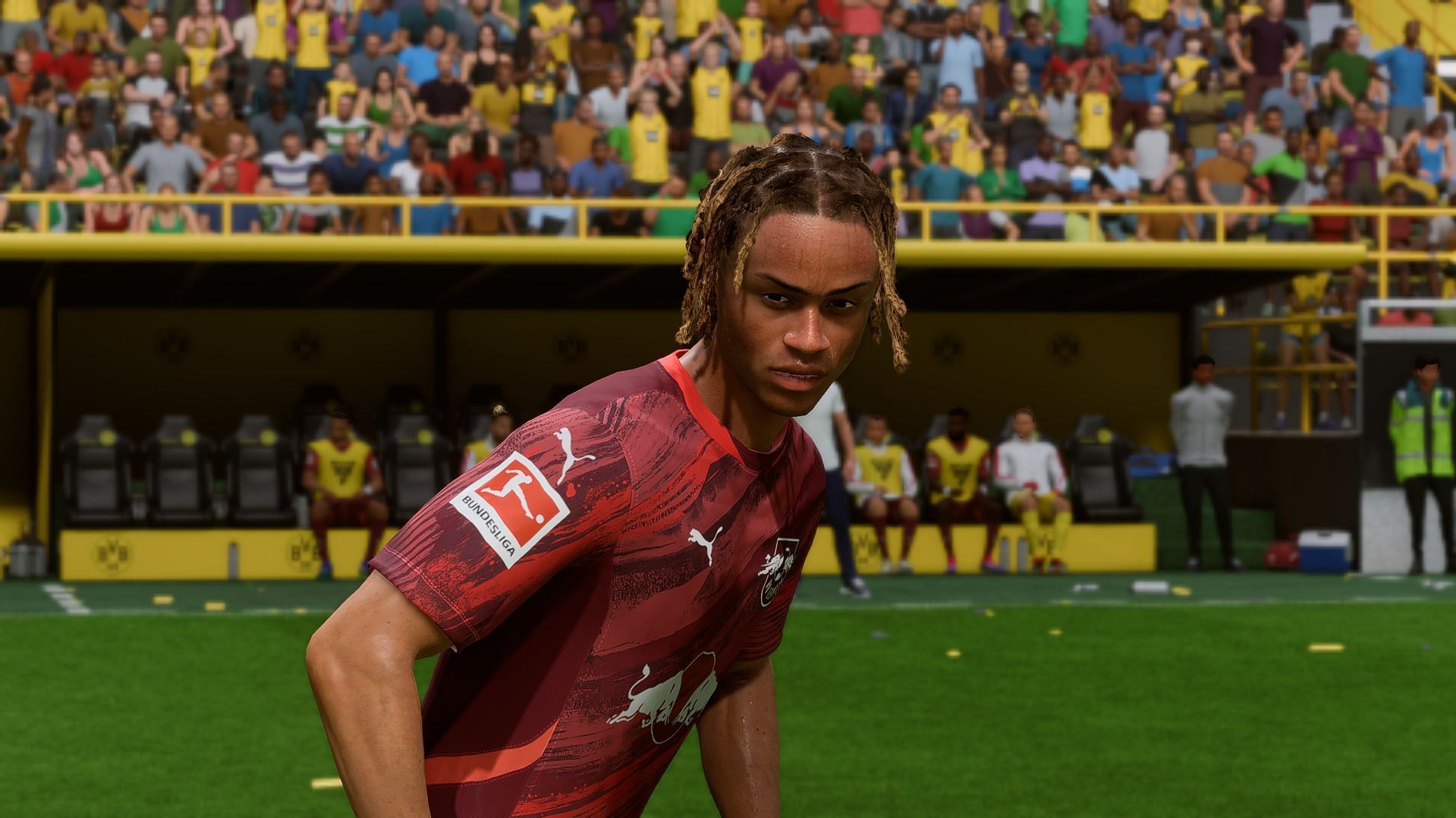 Xavi Simons in Leipzig jersey (Image via EA Sports)