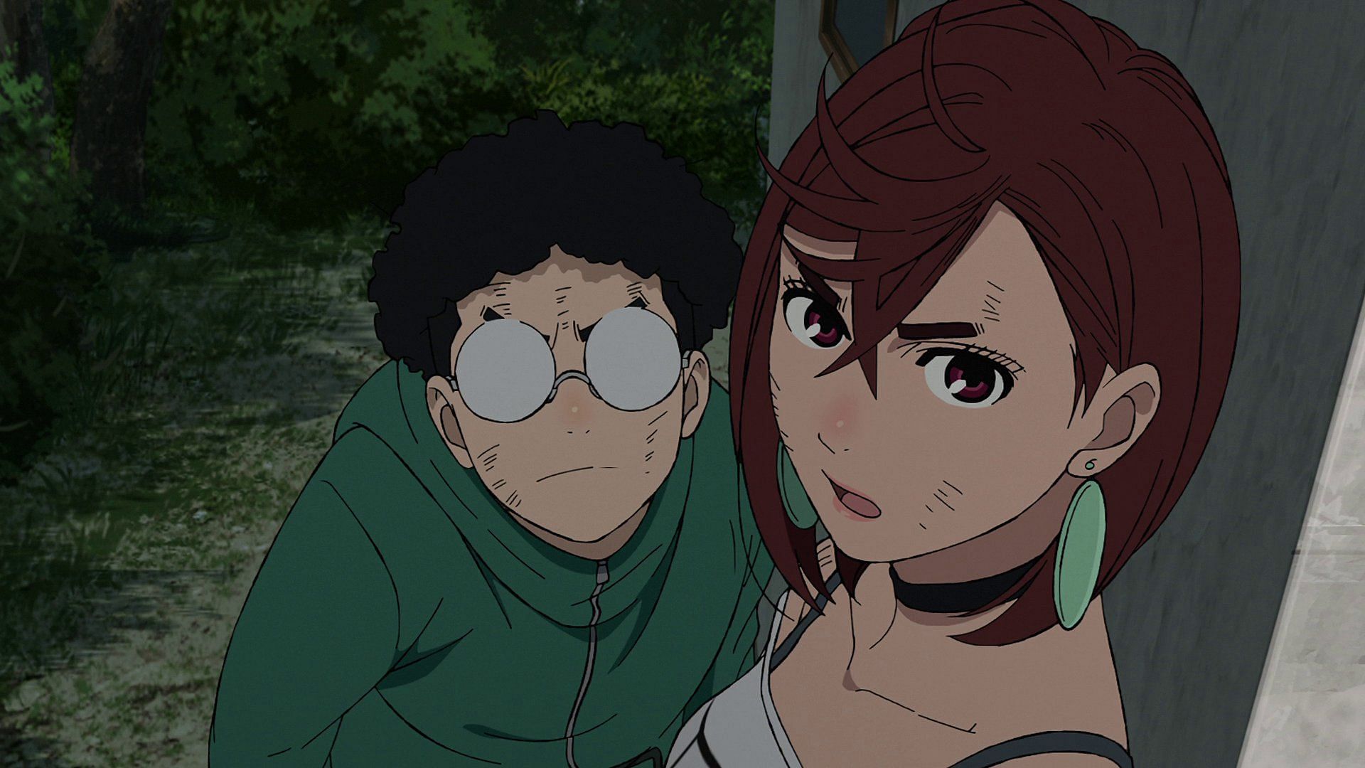 Momo and Okarun in this episode (Image via Science SARU)