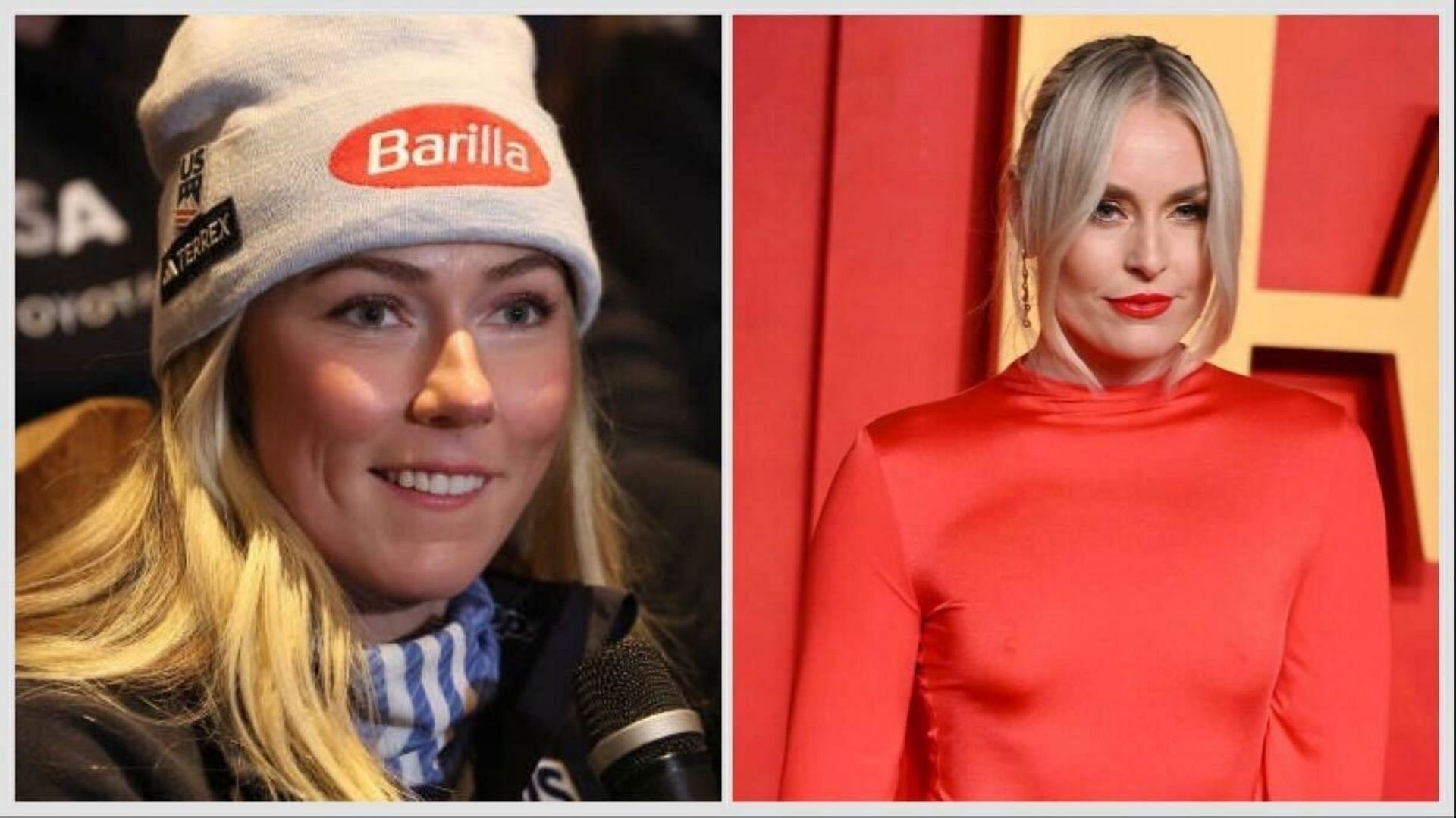 Mikaela Shiffrin and Lindsey Vonn