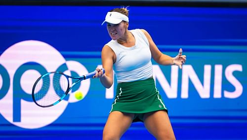 Sofia Kenin in action at the 2024 Toray Pan Pacific Open (Picture: Getty)