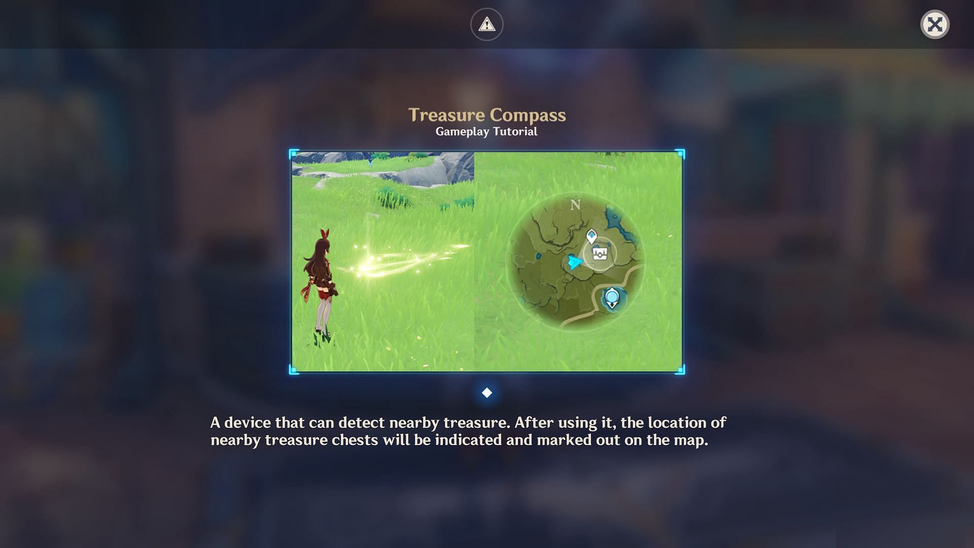 Treasure compass will show Seelie and Time trials (Image via HoYoverse)