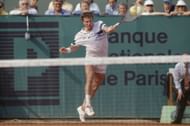 Jimmy Connors in action at the 1991 French Open (Image Source: Getty)