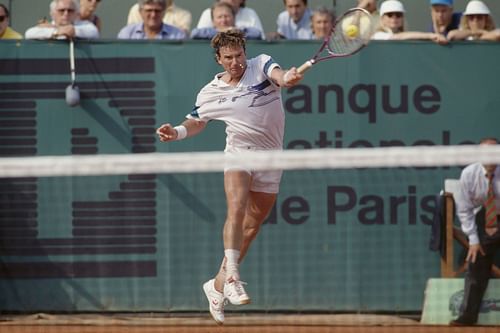 Jimmy Connors in action at the 1991 French Open (Image Source: Getty)