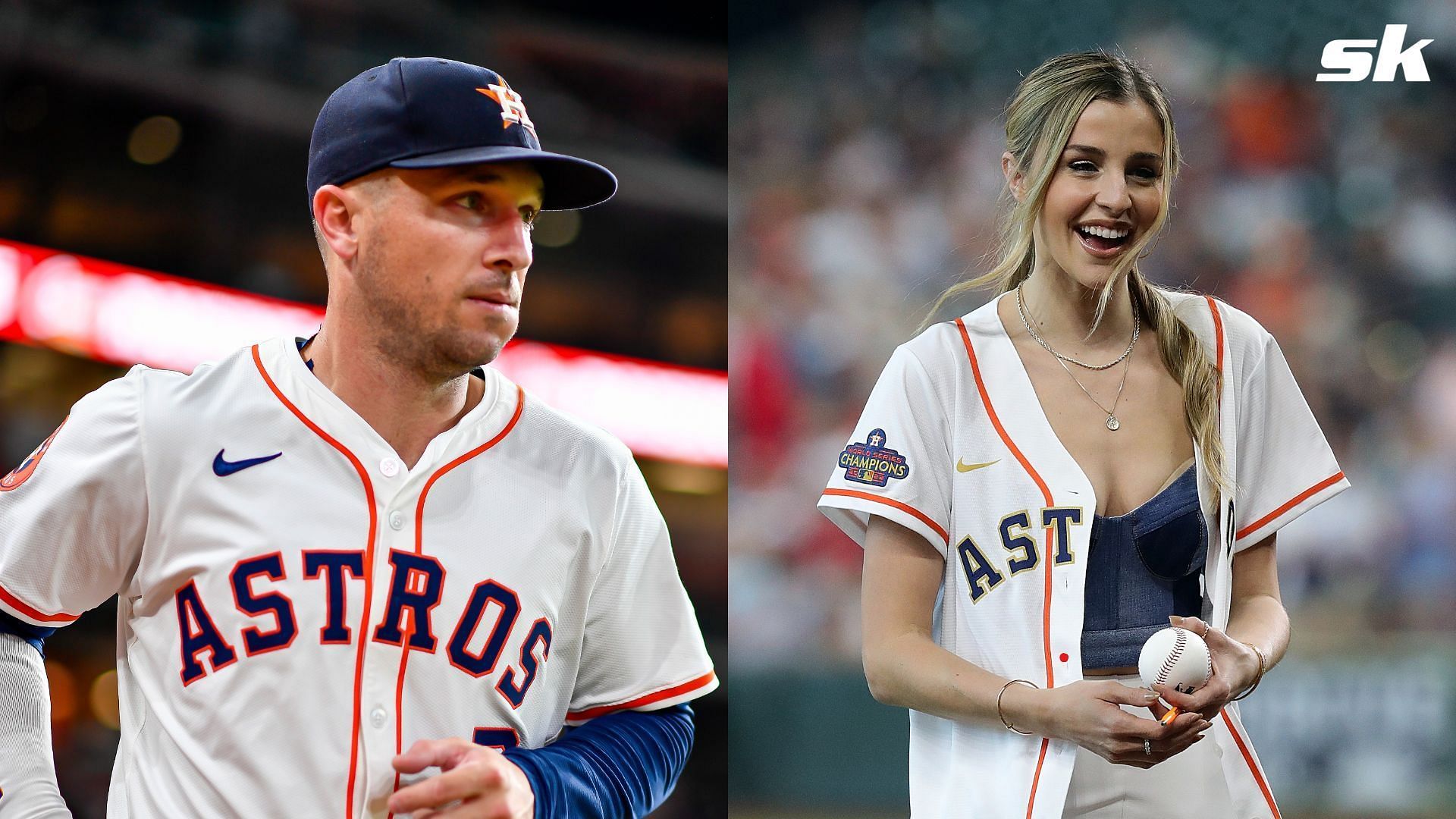 WATCH Alex Bregman & wife Reagan Elizabeth ecstatic as 'Governor Sam