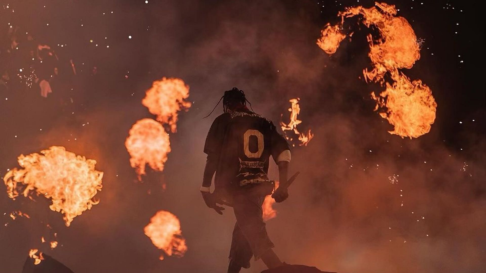 Travis Scott performing at the MetLife &quot;One Night Only in Utopia&quot; concert in New Jersey on October 09, 2024 (Image via Instagram/travisscott)