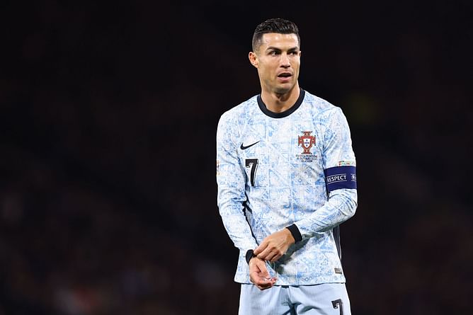 Cristiano Ronaldo storms off the pitch fuming as Portugal held to stalemate by Scotland in UEFA Nations League: Reports