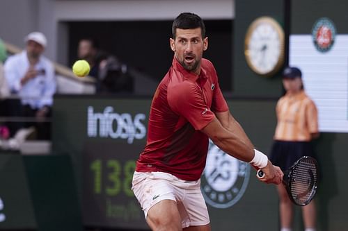 Novak Djokovic at the French Open 2024 (Photo: Getty)