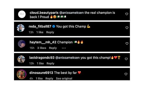 Screenshot of fans' comments. [ONE Championship/Instagram, screenshot]