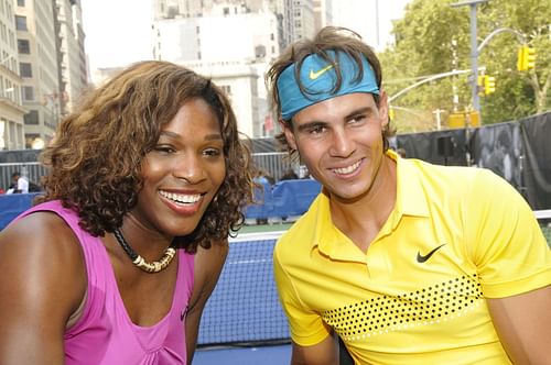 Serena Williams and Rafael Nadal (Source: Getty)