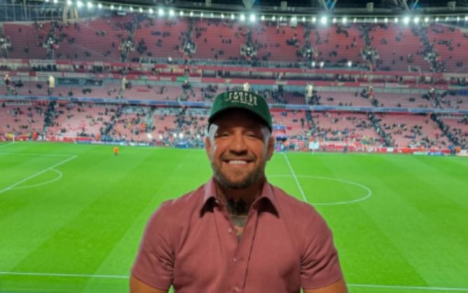In Photos: Conor McGregor shares snaps from electric UEFA Champions League night at Arsenal's Emirates Stadium